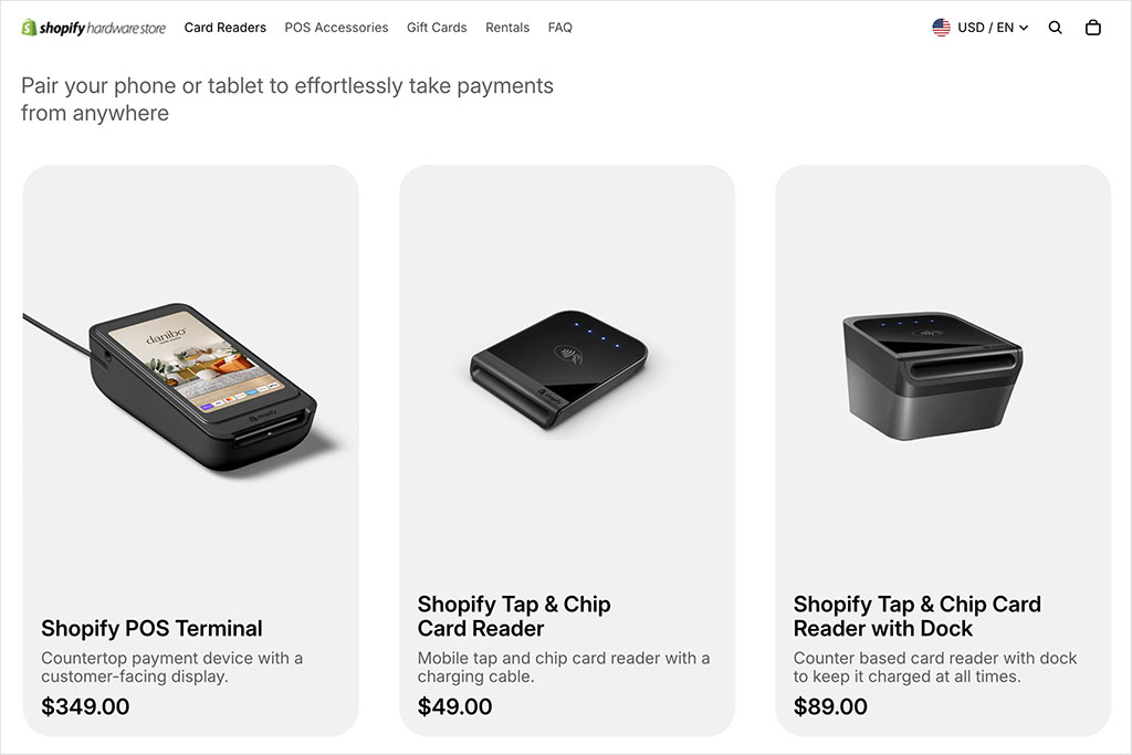 
Shopify POS hardware