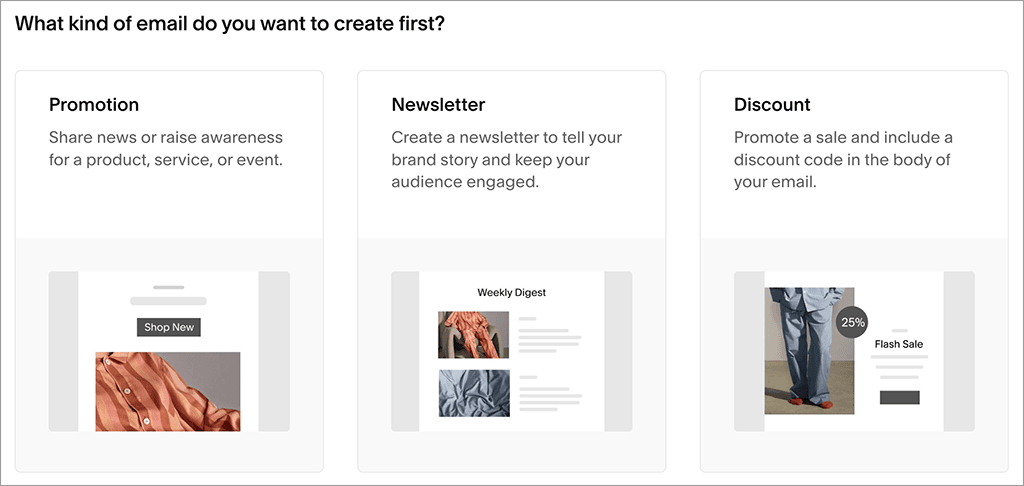 The Squarespace Email Campaigns feature