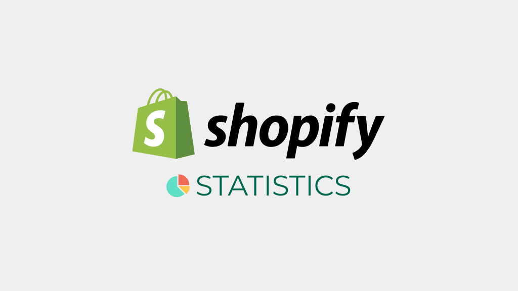 Shopify statistics (the company's logo accompanied by a pie chart)