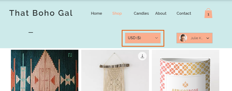Wix currency conversion