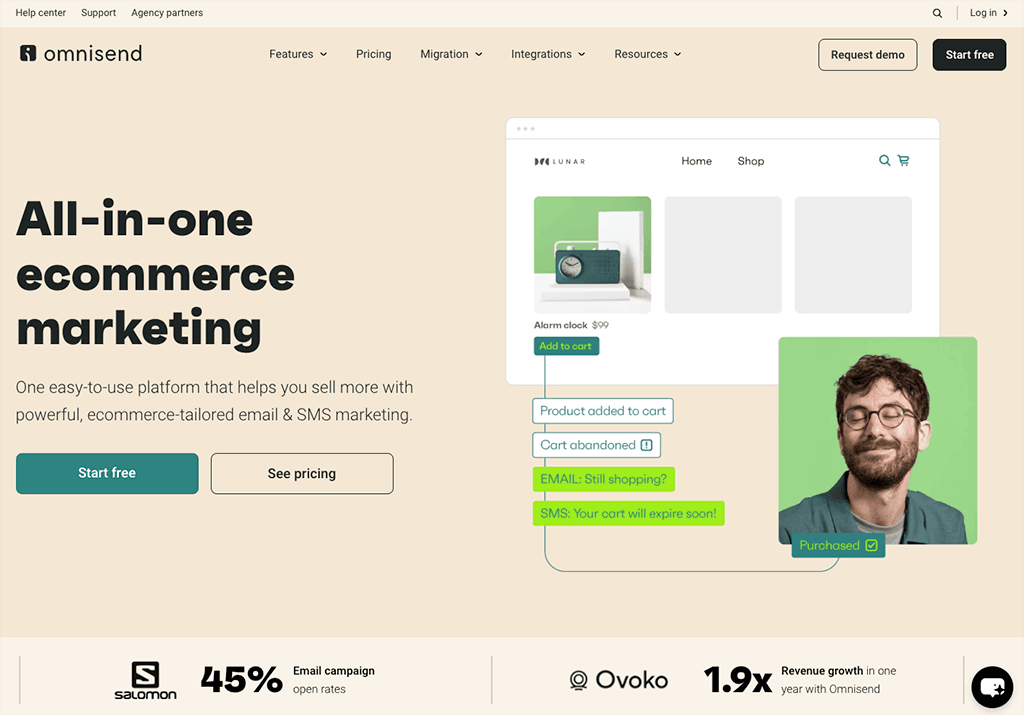 The Omnisend platform