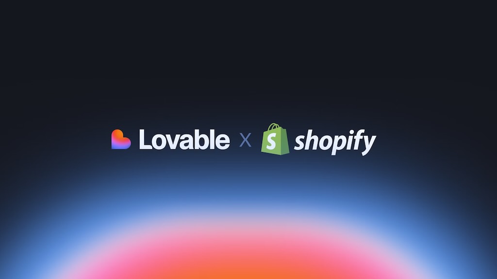 Lovable and Shopify logos