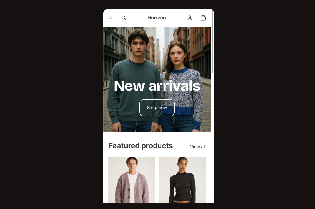 One of Shopify's responsive themes