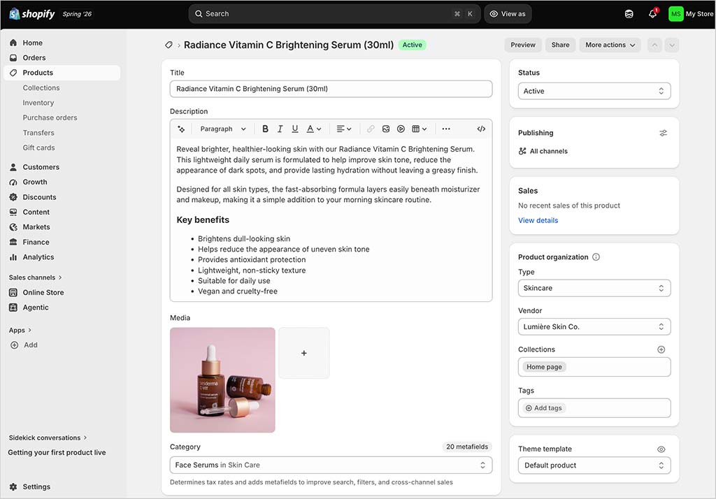 Building a store with Shopify