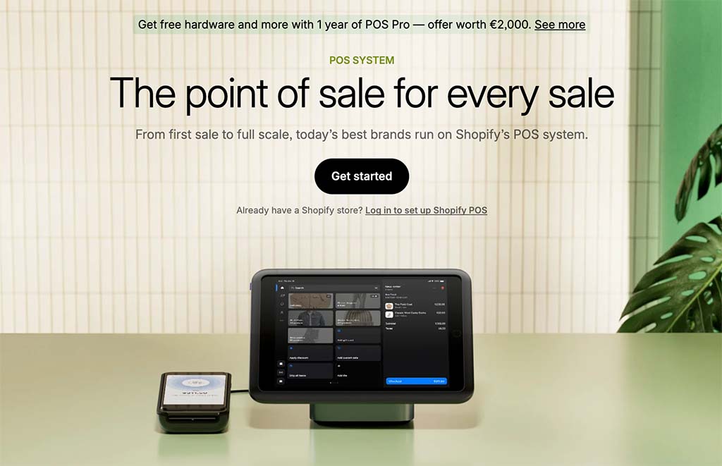 Shopify's POS hardware