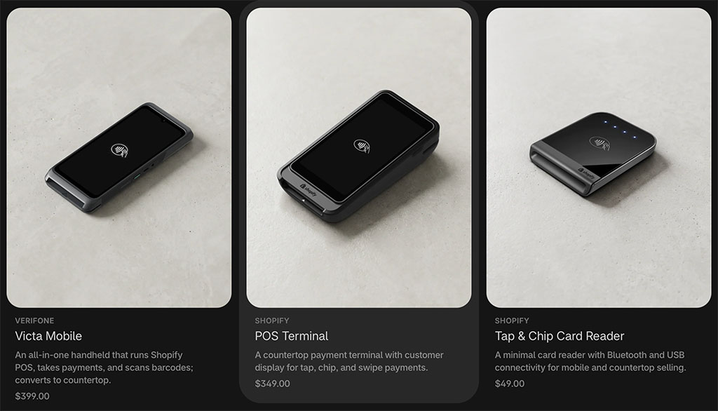 Shopify POS hardware devices