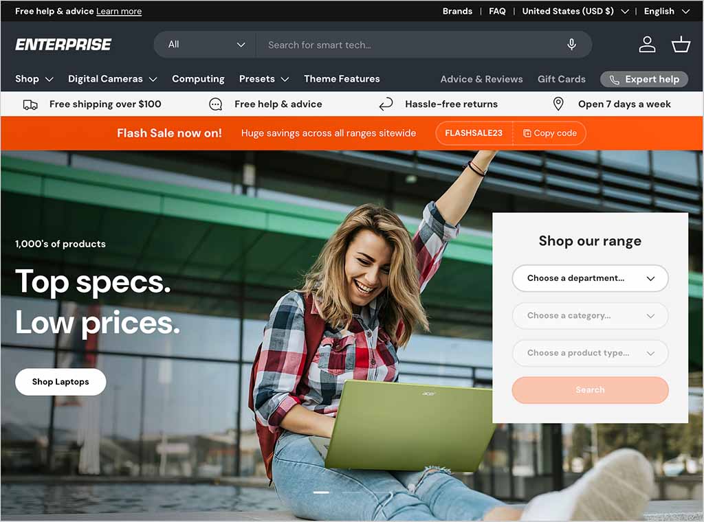 Enterprise theme
