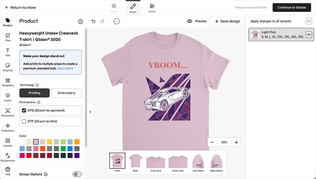 Working with the Gelato interface