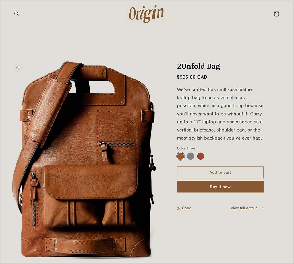 Origin theme