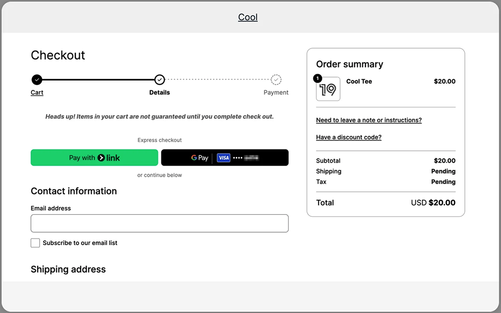 Using the Stripe payment gateway to sell on Big Cartel