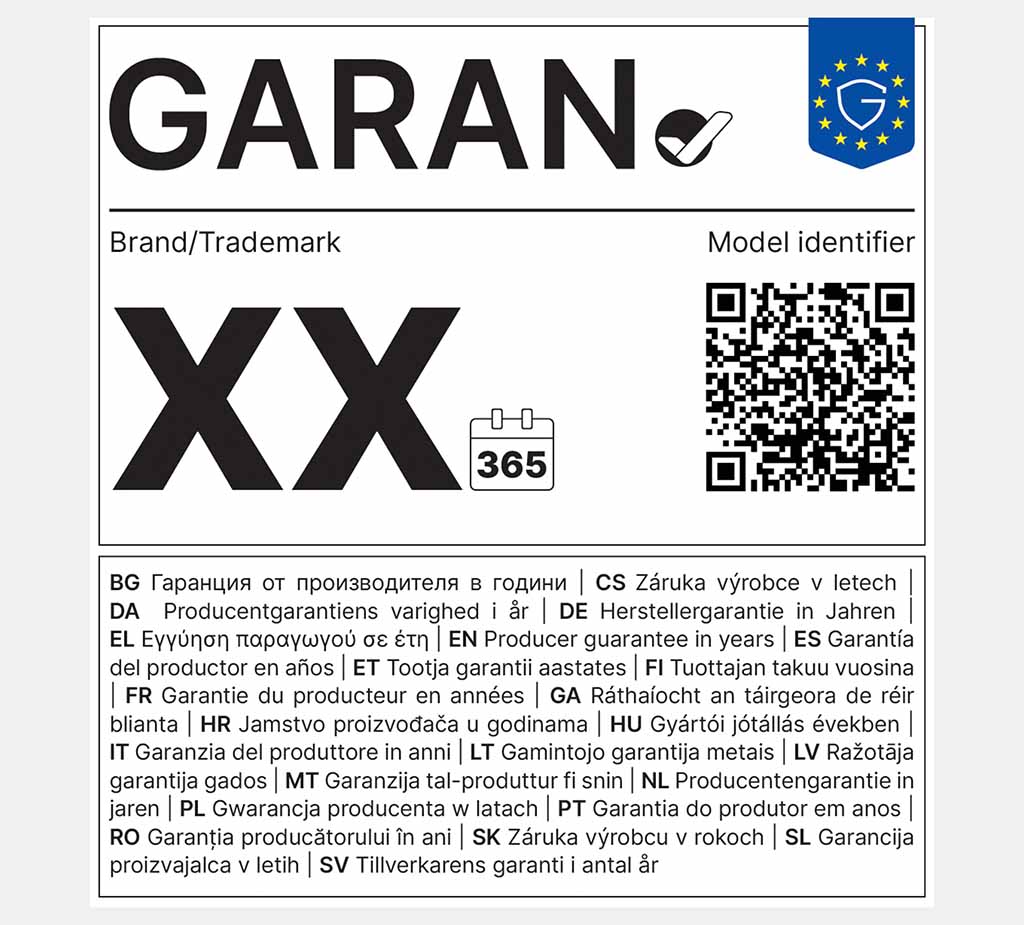 EU GARAN label