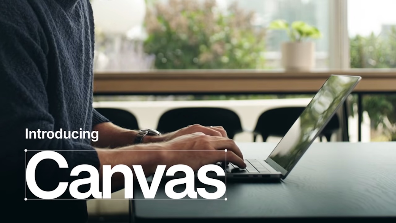 A person using Shopify's Canvas tool